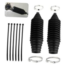 Tie Rod Boot Kit with Pinion Bellow Cable Ties and Clamps,Waterproof  Black