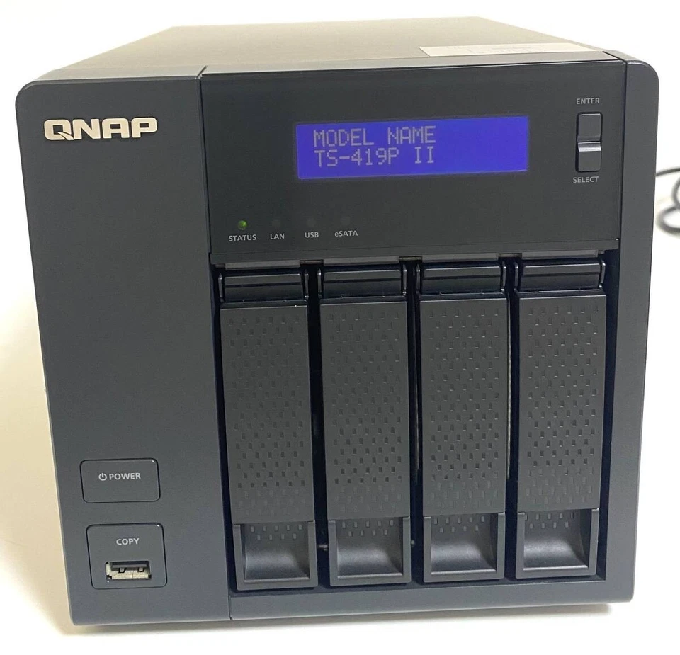 QNAP TS-419P II All-in-One 4-Bay NAS Server Tested Good condition - Image 2 of 4