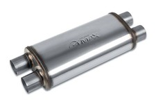 Street Max- Sm124685x8 Oval Body Muffler - 2.5 Dual In  2.5 Dual Out