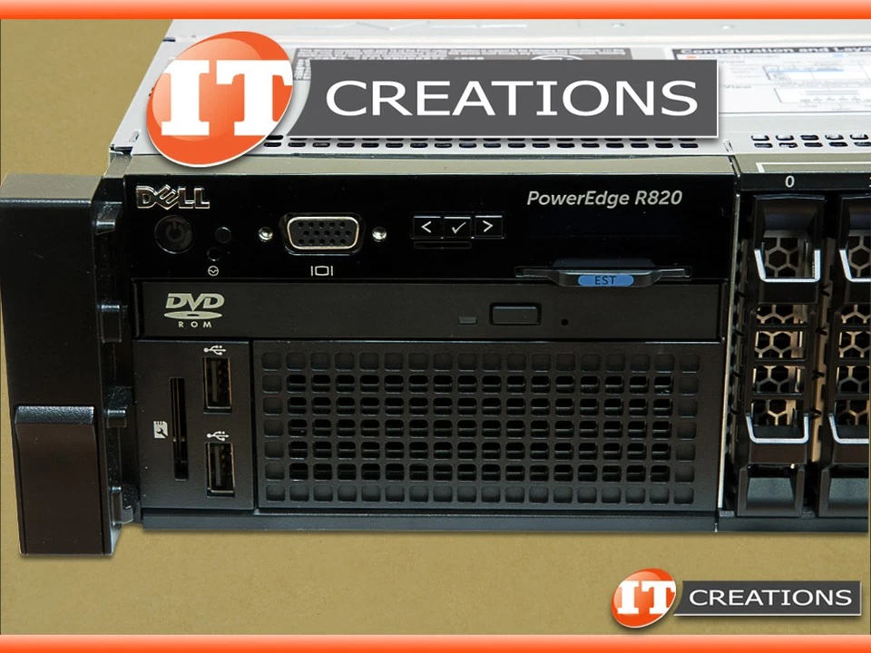 DELL POWEREDGE R820 SERVER 8B TWO E5-4620V2 2.6GHZ 96GB 2 X 300GB 15K SAS H710P - Image 2 of 4