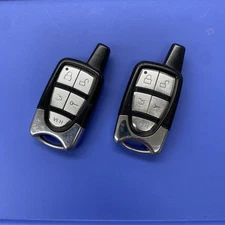 PAIR of CRIMESTOPPER 5-BUTTON REMOTE START TRANSMITTER FOB Q6WBT5161B - TESTED