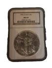 1992 $1 American Silver Eagle NGC MS69 Brown Label
