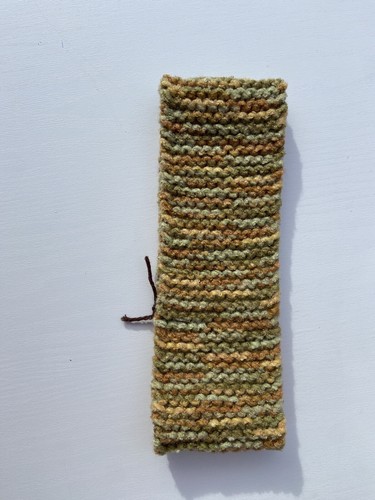 Hand knit soft, Multicolored headband, all proceeds benefit charity - Picture 3 of 3