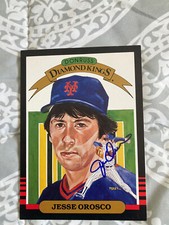 JESSE OROSCO NEW YORK METS SIGNED 1985 DONRUSS JUMBO DK CARD  BECKETT BAS