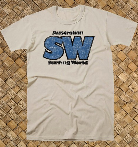 Retro Surf Shop T Shirt 100% Cotton Vtg Art Australian Surfing World SW - Picture 2 of 9