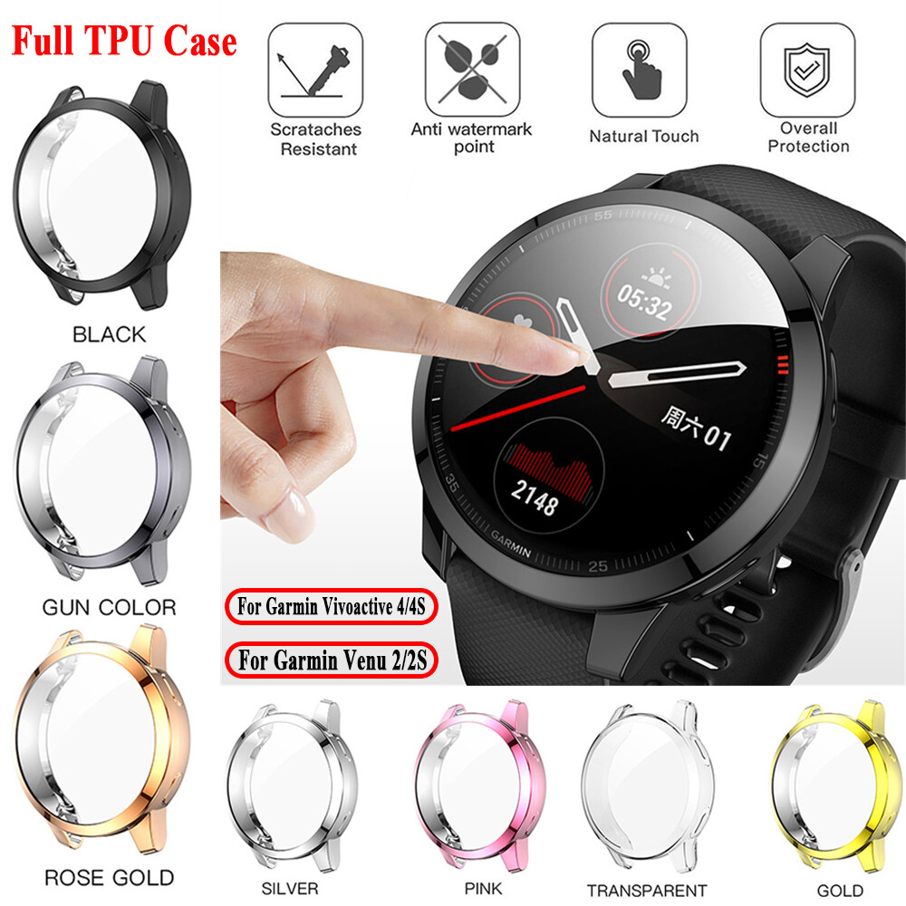 TPU Case For Garmin Venu 2/2S Vivoactive 4/4S Watch Full Screen