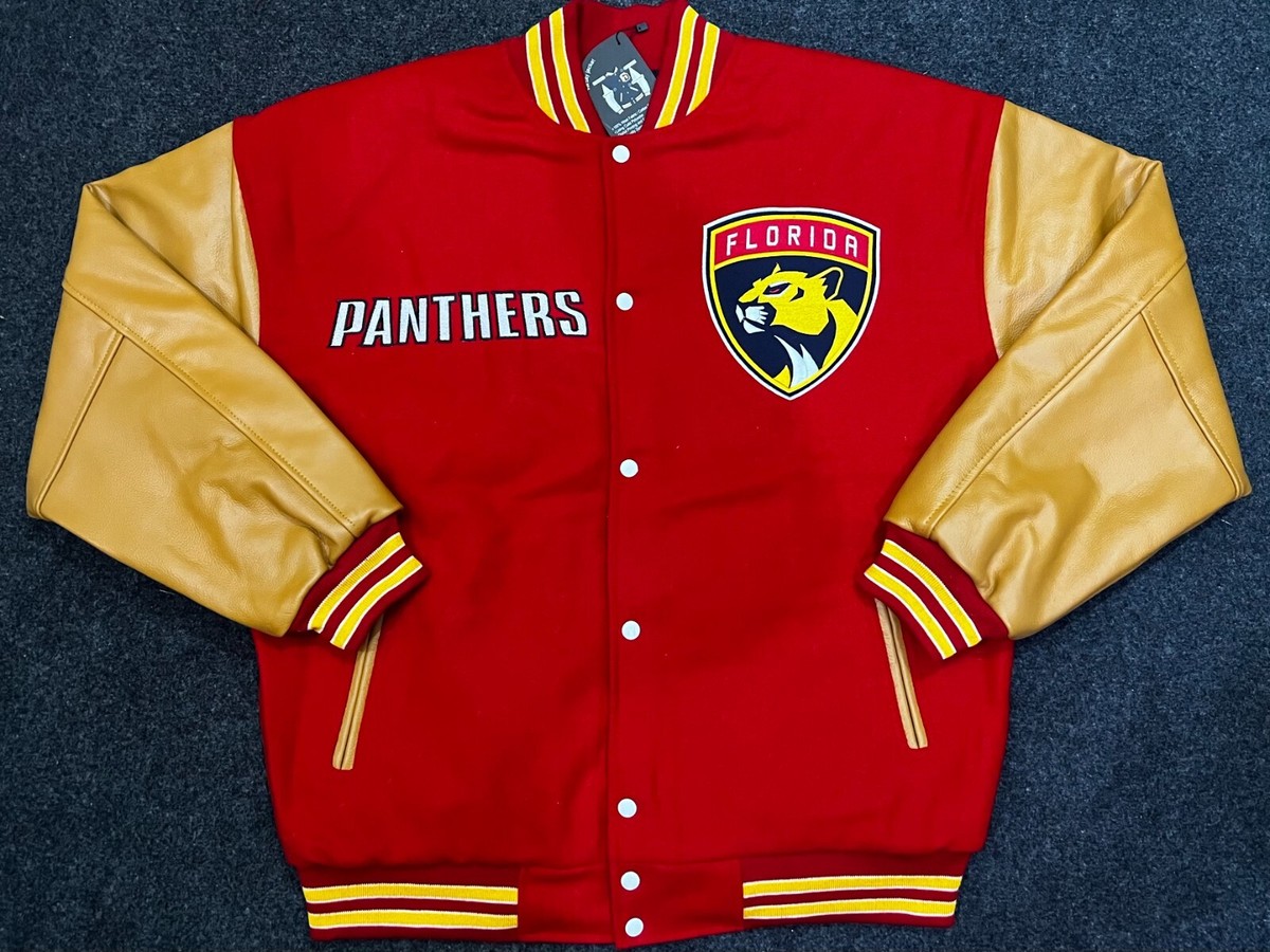 NHL Florida Panthers Varsity baseball jacket small medium large XL