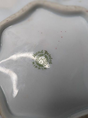 Nippon Antique Bowl Hand Decorated Floral Gold Rim 5.75" Antique - Picture 6 of 6