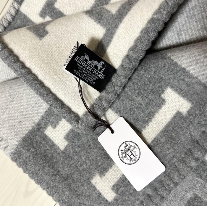 Hermes Paris Gray Hermes Blanket Hermes Throw Blanket Avalon Ⅲ
