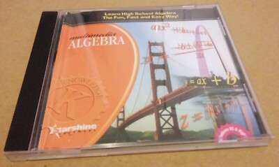 MULTIMEDIA HIGH SCHOOL ALGEBRA 2000 STARSHINE SOFTWARE CD ROM KNOWLEDGE STAR2D1
