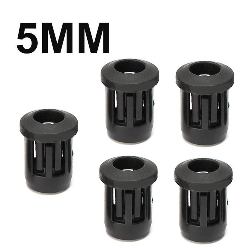 3mm 5mm 8mm 10mm LED Black Plastic Lamp LED Diode Holder Clip Bezel Bezels Mount - Image 4 of 4