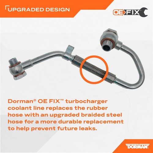 For 2014-2018 Ram 1500 Dorman Turbocharger Coolant Line 2015 2016 2017 - Picture 5 of 7
