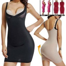 Comfort Women Tummy Control Shapewear Body Slimming Shaper Full Slip Underdress