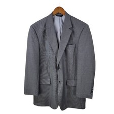 Jos. A. Bank Men's Suit Jacket Size 43 R Regular Gray Wool 2 Button Blazer 42