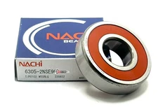 NACHI 6305 2NSE9 C3 DEEP GROOVE BALL BEARING, RUBBER SEALED 25x62x17mm 6305-2RS