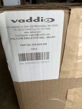 Vaddio Polycom Eagle Eye Camera Wall Mount Black 535-2000-228 NEW