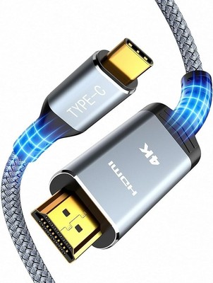 Highwings USB C to HDMI Cable 3ft USB 3.1 Type C to HDMI 2.0 Cord for Surface