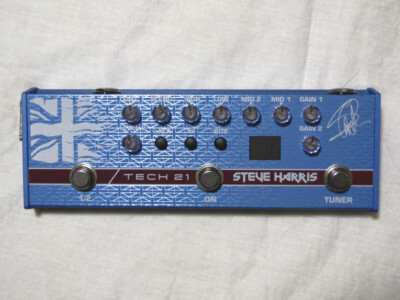 Used Tech 21 Steve Harris Signature SH1 Sansamp Bass Guitar Preamp Pedal