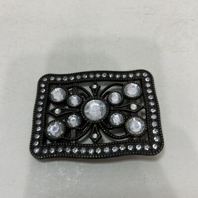 Vintage Belt Buckle  With Rhim Stones
