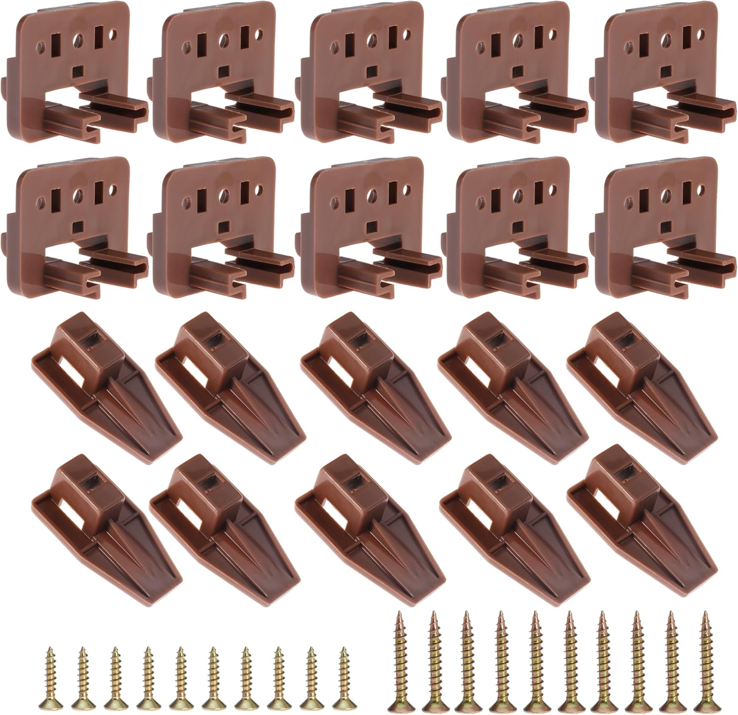 10PCS Center Mount Drawer Slide Tracks for Dressers & Furniture Glides