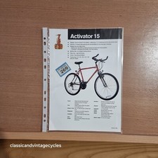 Raleigh 1990' MTB Activator 15 Original/Specification/Brochure/Sheet #269
