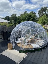 Garden Igloo Dome 9.5ft Greenhouse durable ABS plastic frame thicken PVC screen 