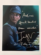 INDIRA VARMA In Person Signed Autograph 20x25cm Obi Wan Kenobi