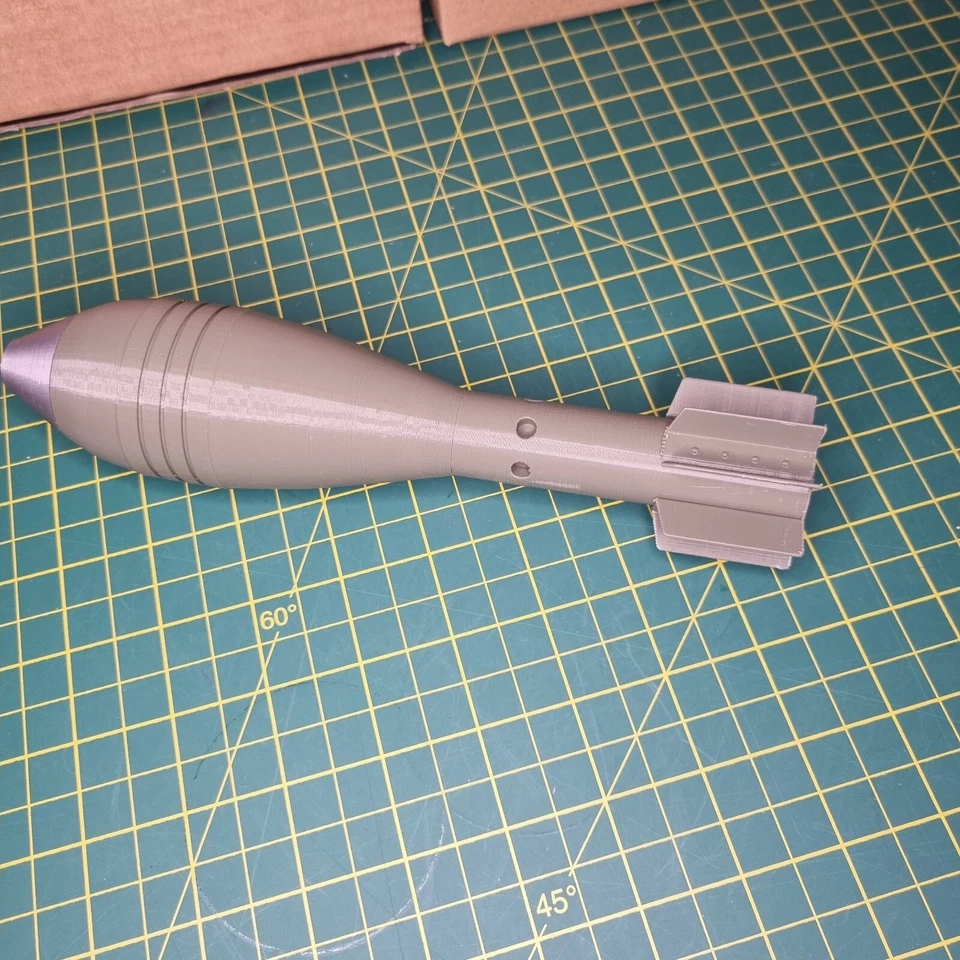 Fullsize printed WW2 German 50mm Mortar Shell Replica - accessories, cosplay  - Image 4 of 4