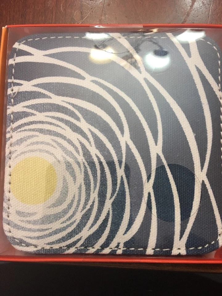 Set Of 4 Coasters Blue And Yellow New In 4 target coasters blue and yellow Foto 4 de 4