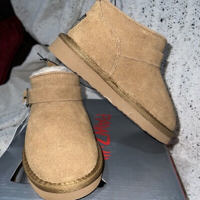 Bearpaw PAWZ Amy Youth Girls Suede Boots size New In Box