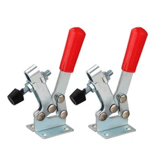 US Stock 2pcs 201C Quick Release Holding Metal Horizontal Toggle Clamp 220Lbs