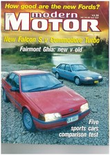 MODERN MOTOR car Magazine April 1988 Ford EA Falcon Probe Holden VL Commodore