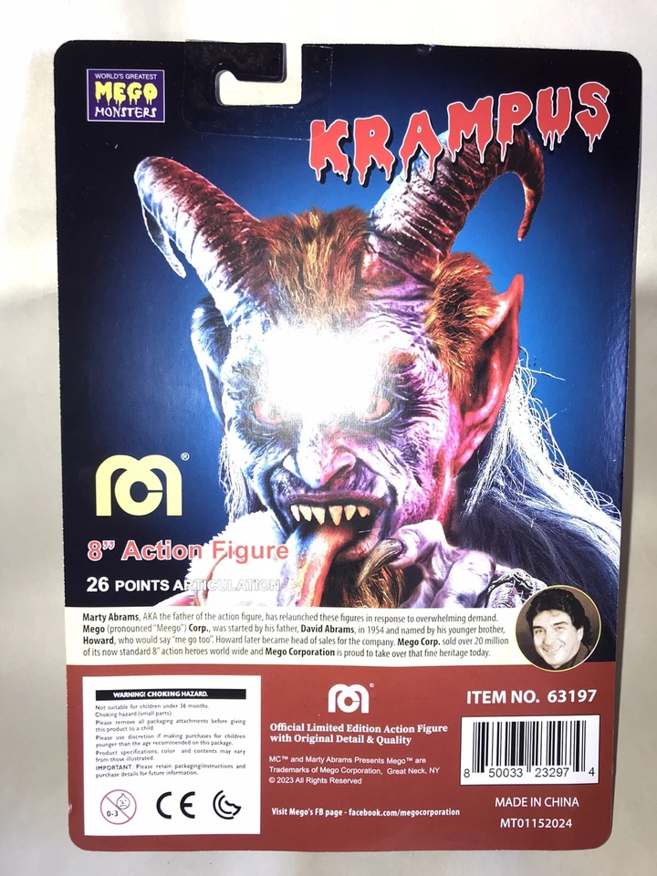 "Figura de acción de terror Mego Krampus 8"" nueva" Foto 2 de 2