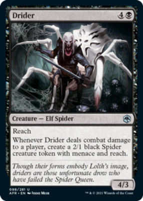 x4 Drider U MTG Adventures in the Forgotten Realms M/NM, English