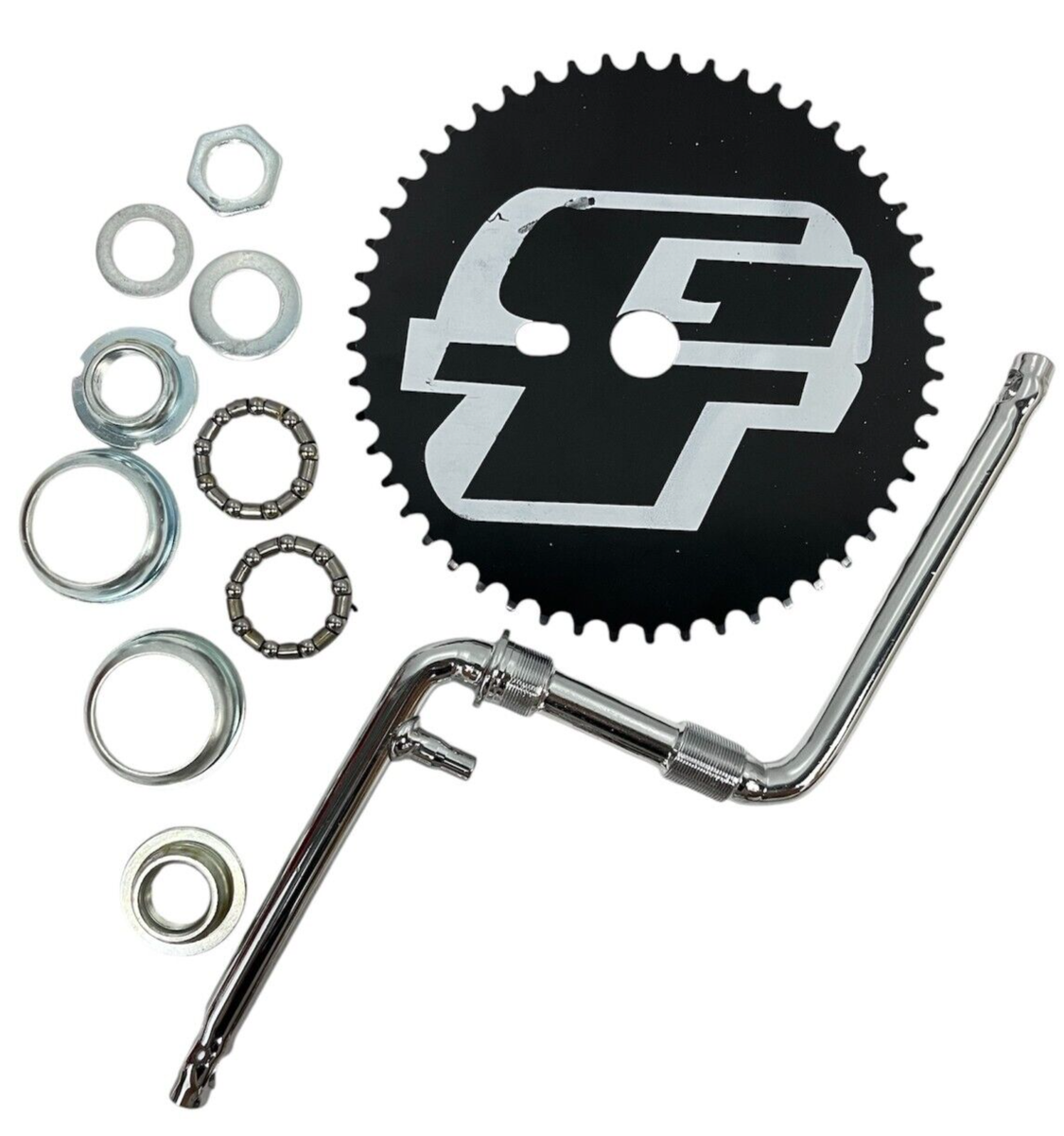 GT BMX Bicycle 1 piece Crank Set 52T Teeth GT Power Color Black | eBay