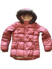 Old Navy Puff Fleece Lined Hooded Pink Kids XL 14 Winter Jacket
