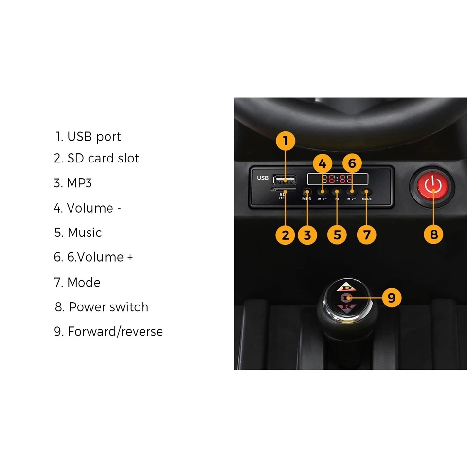 Mazam Kids Ride On Car Tractor 12V Remote Control Electric Battery Toy XL Green - image 4 of 4