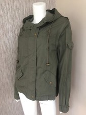 Therapy Khaki 2 In 1 Parka Jacket / Gilet Detachable Sleeves Size 12 Bnwt