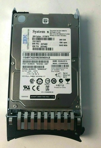 Disque dur dur 81Y9670 IBM 300 Go 15K SAS 6 Gbit/s 2,5" 81Y9671 81Y3812 - Photo 2/3