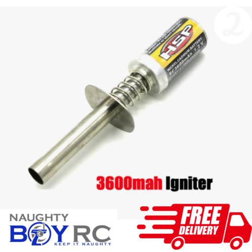 HSP Nitro RC Car Glow Plug Igniter Starter Wand 3600mah Rechargeable Truck Tool - Picture 1 of 3