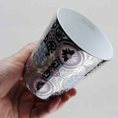 Rose et Marius Precious Porcelain Platinum Tumbler Rare