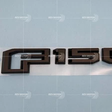 3D Rear Tailgate Emblem Letter For 2015-2017 F-150 Trunk Lid Badge Matte Black
