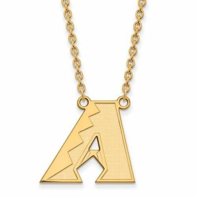 SS GP MLB Arizona Diamondbacks Buchstabe ein großer Anhänger 18 Zoll Halskette
