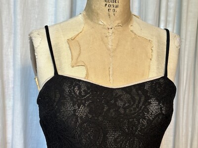 Charlotte Russe Women's Skinny Strap Blk Lace Peplum Dress Sz M Pre-owned |  eBay