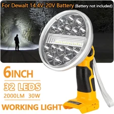 LED Hand Held Work Area Light 3Modes For DeWalt 14.4V-20V Max Li-ion Batteries