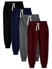 HXP 4 Pack Boys Sweatpants Boys Joggers Cotton Youth Active Soft Sweatpants K...