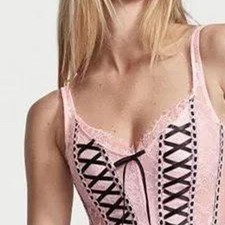 Victoria Secret Pink corset top lingerie XS NWT