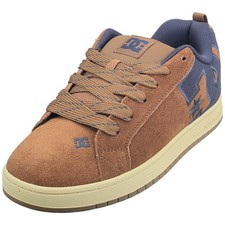DC Shoes Court Graffik Se Mens Skate Sneakers in Brown Tan