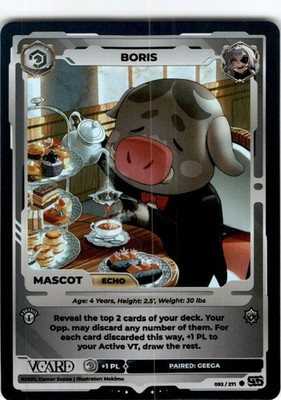 VCard Divine Chaos First Edition  Mascot Holo Foil  Boris