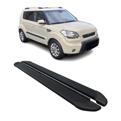Running Boards Side Step Nerf Bars for Kia Soul 2010-2013 Black 2Pcs